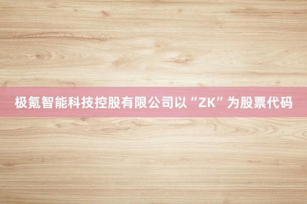 极氪智能科技控股有限公司以“ZK”为股票代码